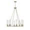 Z-Lite Beau 8 Light Chandelier, Rubbed Brass & Clear 3031-8RB - alternate 5